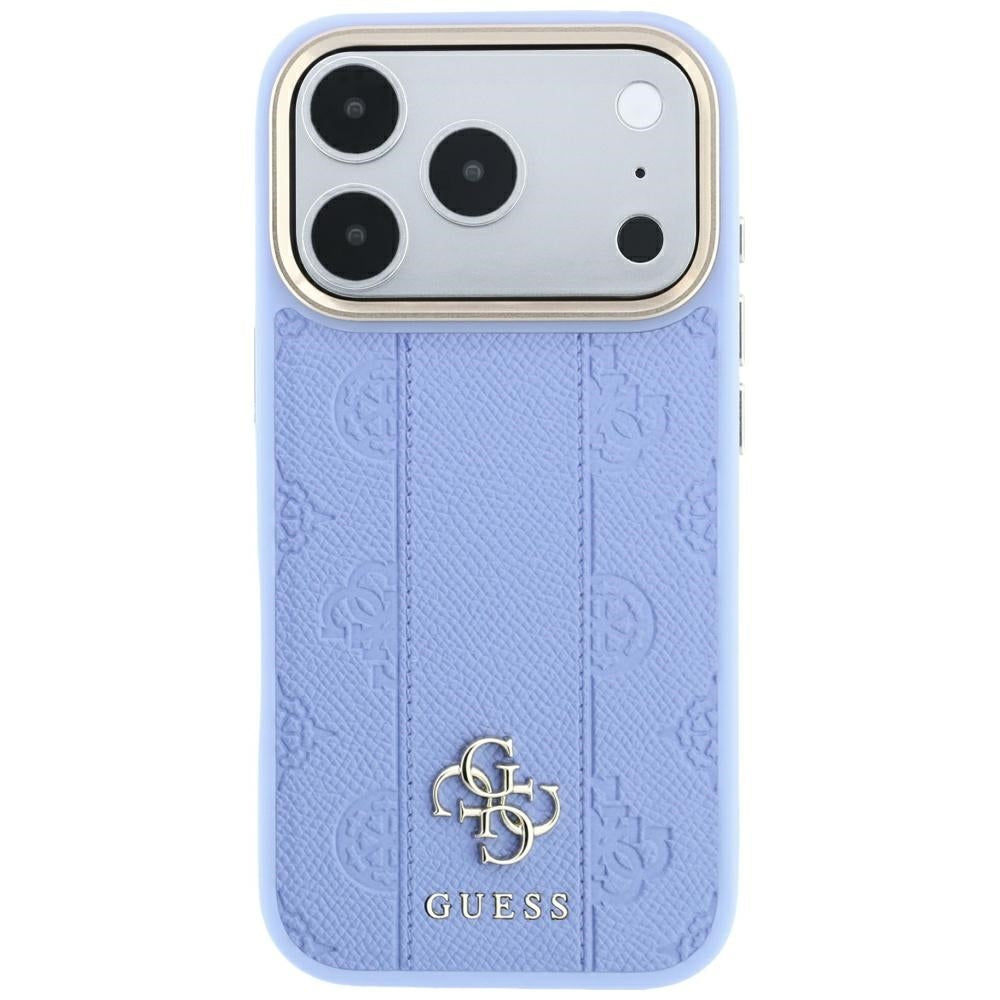 MagSafe puzdro pre Apple iPhone 18 Pro / 17 Pro, Guess, Stripe Peony 4G, Bleu