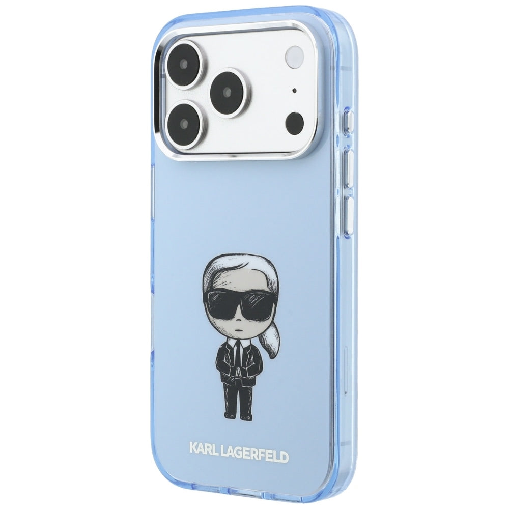MagSafe puzdro pre Apple iPhone 18 Pro / 17 Pro, Karl Lagerfeld, HC IML Ikonik Sketch Print, Modrá