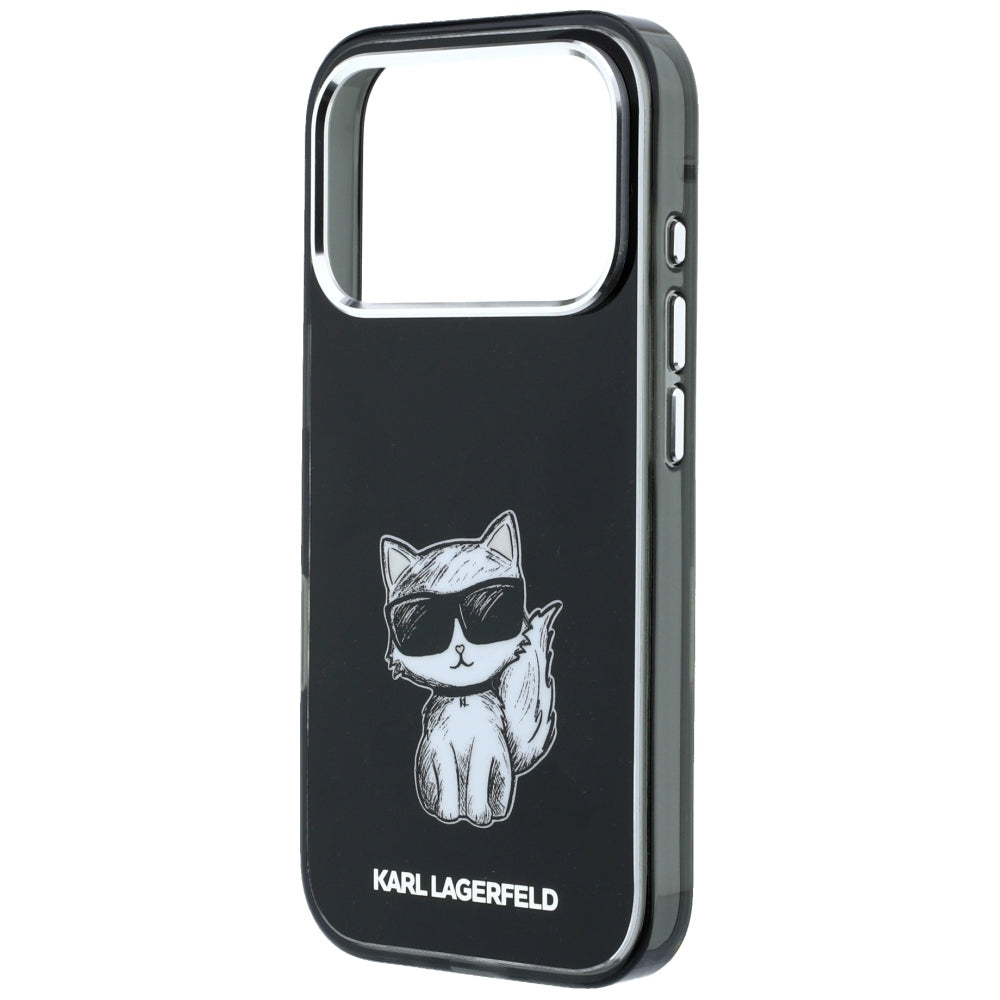 MagSafe puzdro pre Apple iPhone 18 Pro / 17 Pro, Karl Lagerfeld, IML Choupette Body Sketch Print, Čierna