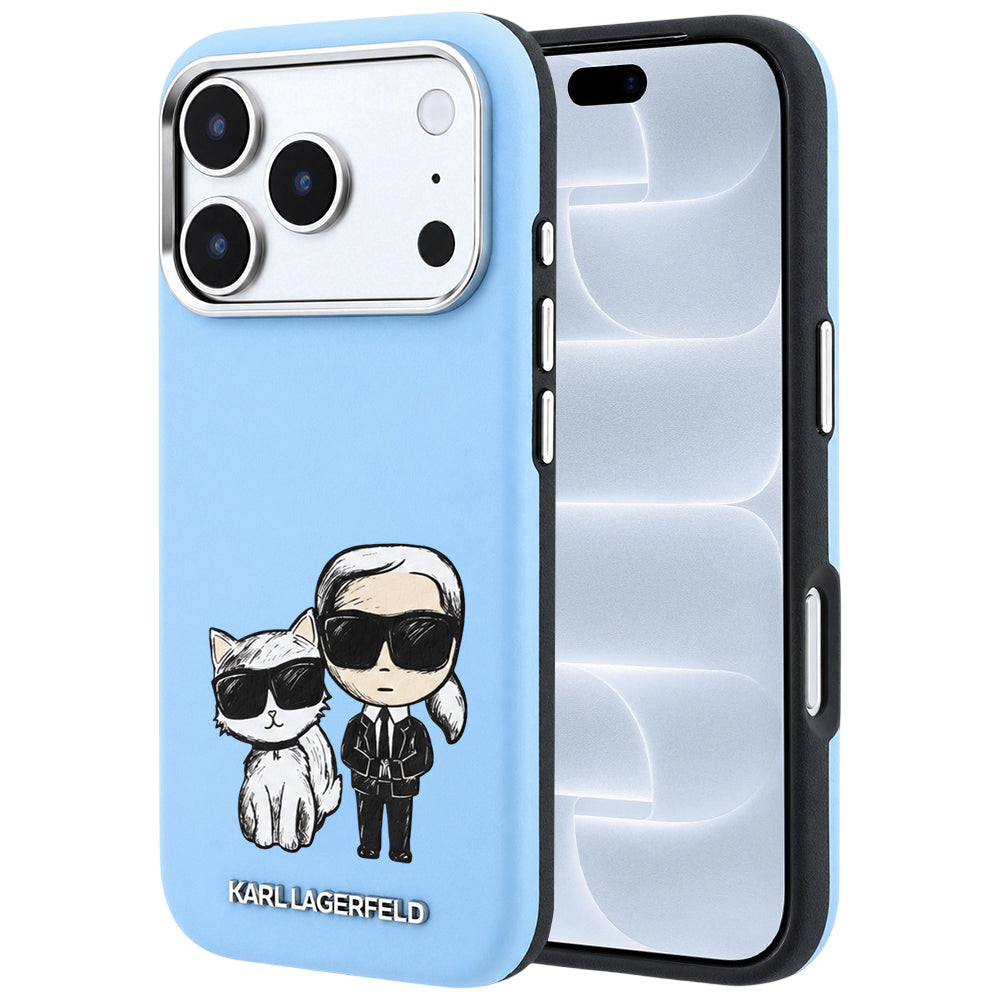 MagSafe puzdro pre Apple iPhone 18 Pro / 17 Pro, Karl Lagerfeld, KC Bodies Sketch, Bleu