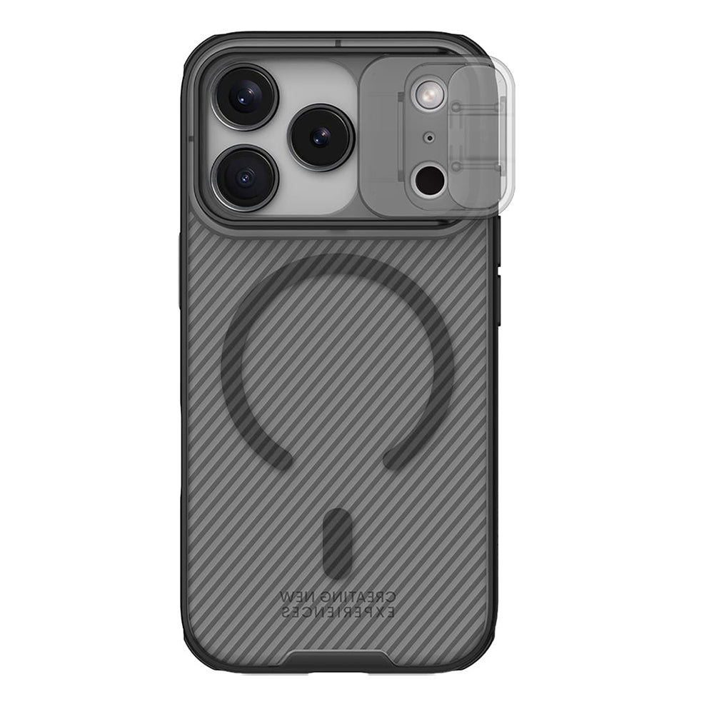 MagSafe puzdro pre Apple iPhone 18 Pro / 17 Pro, Nillkin, CamShield Pro, Čierne priehľadné