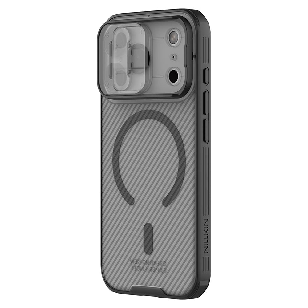 MagSafe puzdro pre Apple iPhone 18 Pro / 17 Pro, Nillkin, CamShield Pro, Čierne priehľadné