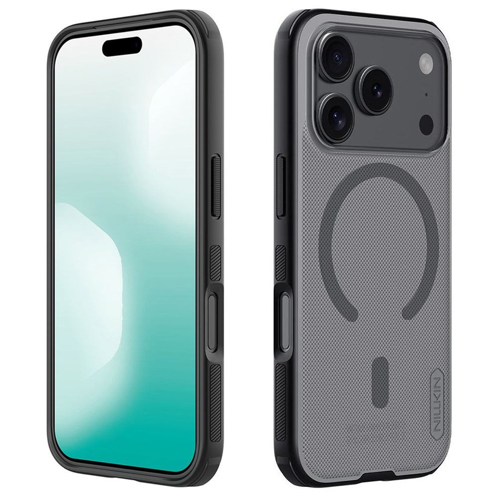 MagSafe puzdro pre Apple iPhone 18 Pro / 17 Pro, Nillkin, Super Shield Pro, Čierne Priehľadné Matné