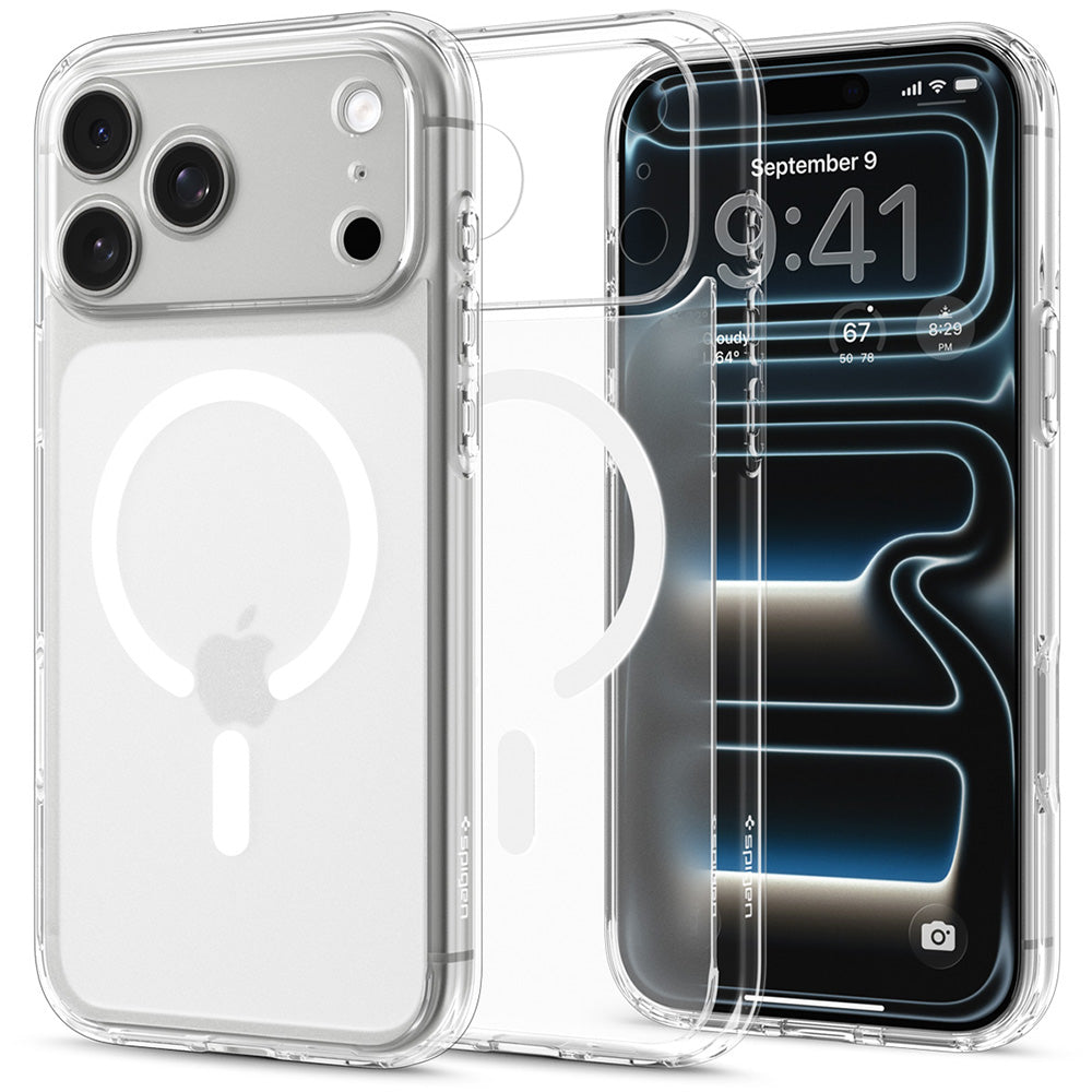 MagSafe puzdro pre Apple iPhone 18 Pro / 17 Pro, Spigen, Ultra Hybrid, Matná biela ACS12161