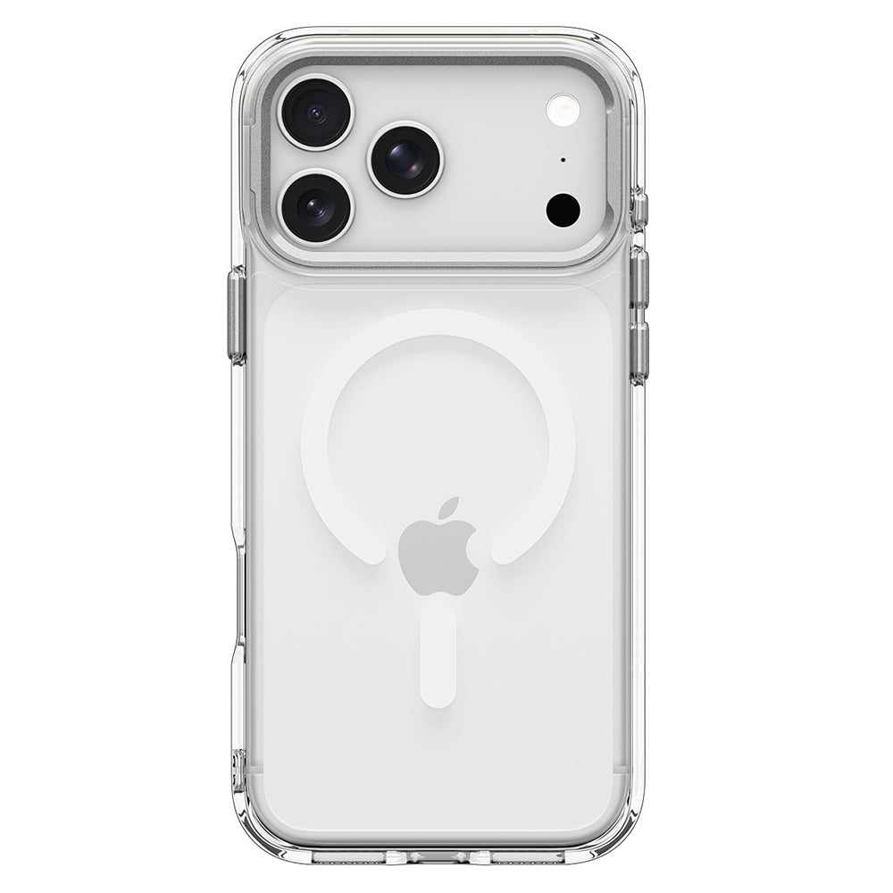 MagSafe puzdro pre Apple iPhone 18 Pro / 17 Pro, Spigen, Ultra Hybrid Optik S, Strieborné priehľadné ACS11921
