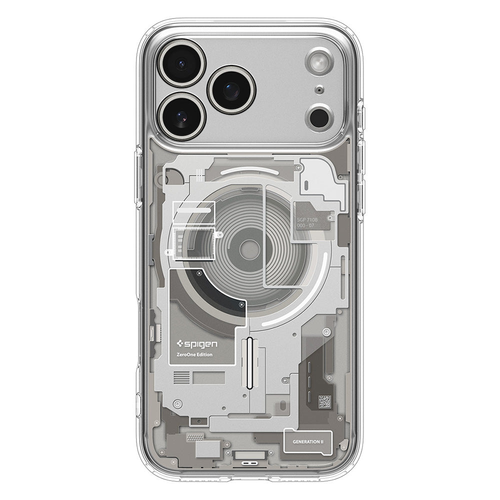 MagSafe puzdro pre Apple iPhone 18 Pro / 17 Pro, Spigen, Ultra Hybrid Neo One, priehľadné ACS12166