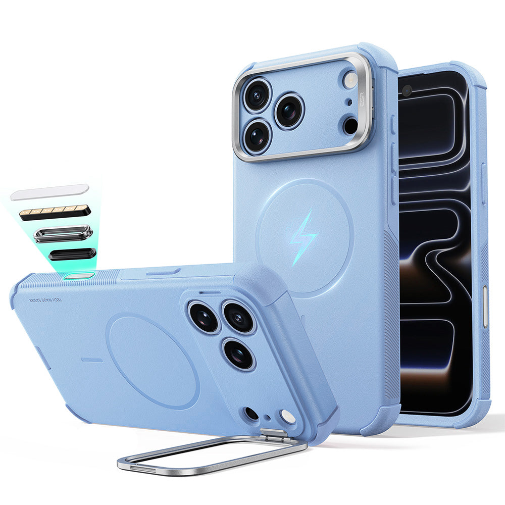 MagSafe puzdro pre Apple iPhone 18 Pro Max / 17 Pro Max, ESR, Cyber Armor Kickstand, Modrá