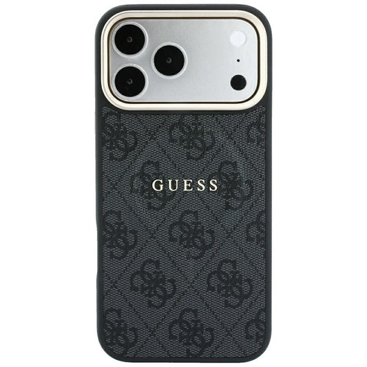 MagSafe puzdro pre Apple iPhone 18 Pro Max / 17 Pro Max, Guess, 4G Embossed Classic, Čierna