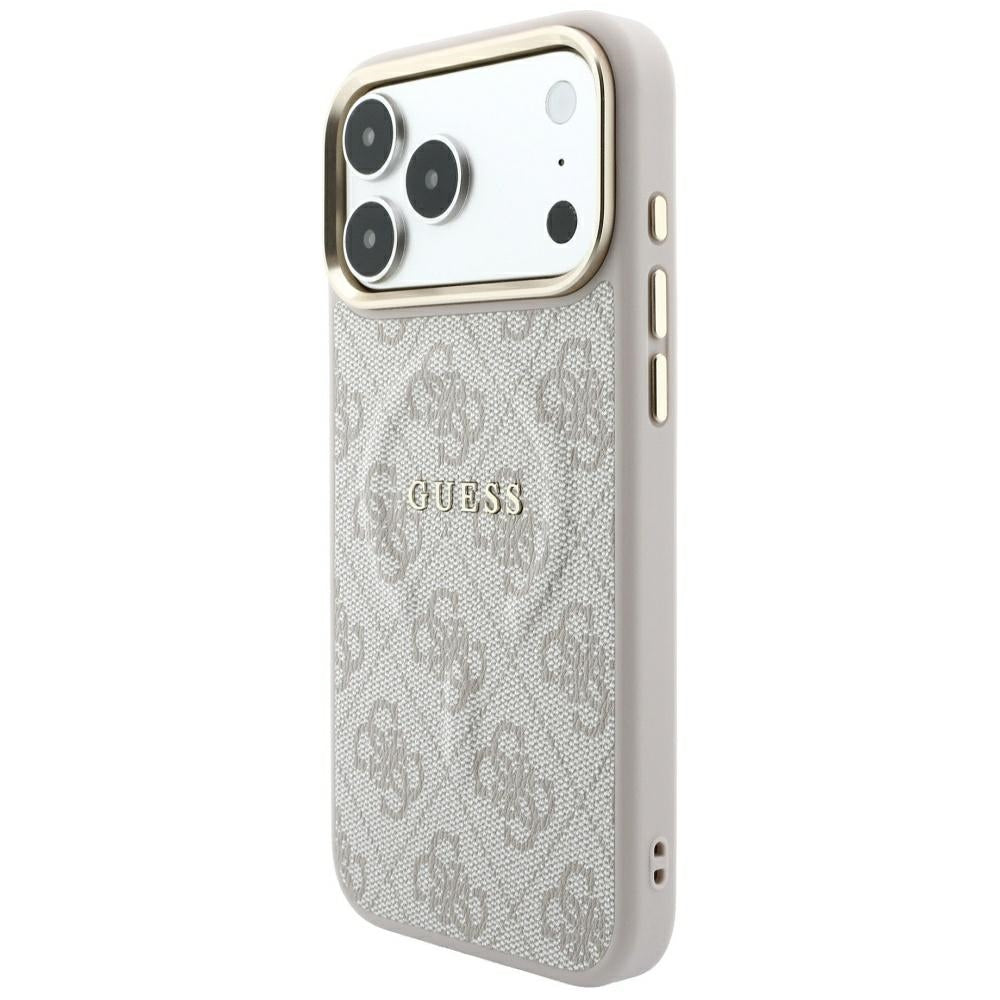 MagSafe puzdro pre Apple iPhone 18 Pro Max / 17 Pro Max, Guess, 4G Embossed Classic, Ružová