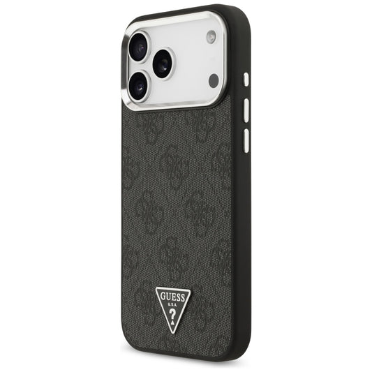 MagSafe puzdro pre Apple iPhone 18 Pro Max / 17 Pro Max, Guess, 4G Triangle Logo, čierne