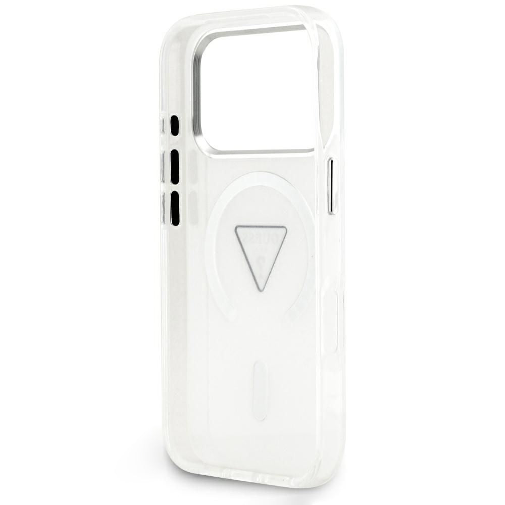Puzdro MagSafe pre Apple iPhone 18 Pro Max / 17 Pro Max, Guess, IML Gradient Triangle Logo, priehľadné