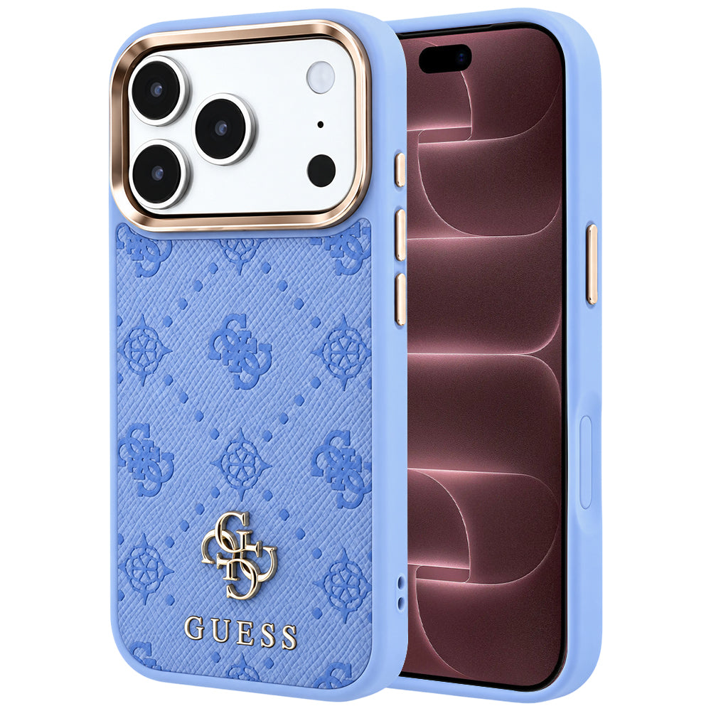 MagSafe puzdro pre Apple iPhone 18 Pro Max / 17 Pro Max, Guess, Peony 4G Small Logo, Bleu