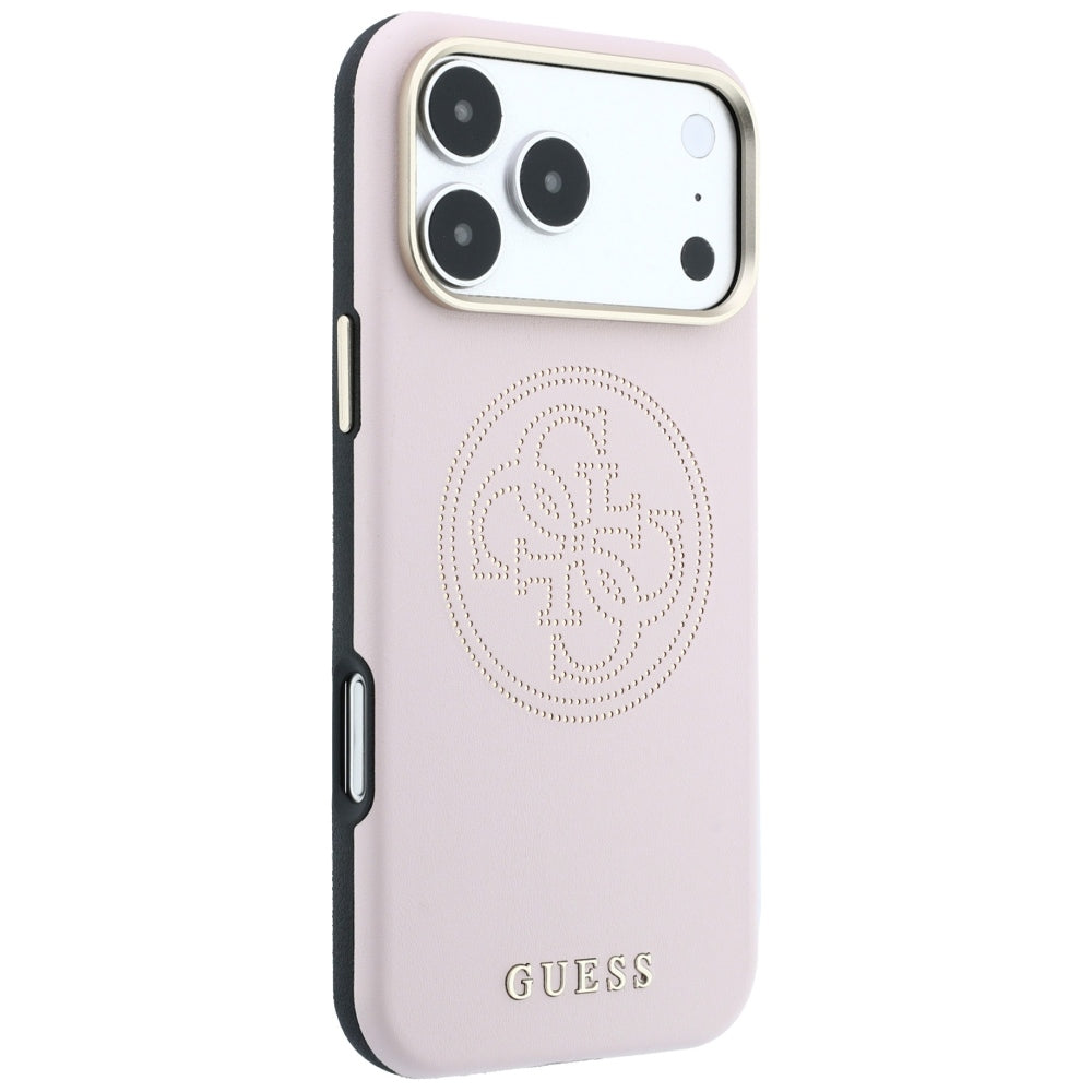 MagSafe puzdro pre Apple iPhone 18 Pro Max / 17 Pro Max, Guess, Perforované 4G, Ružové