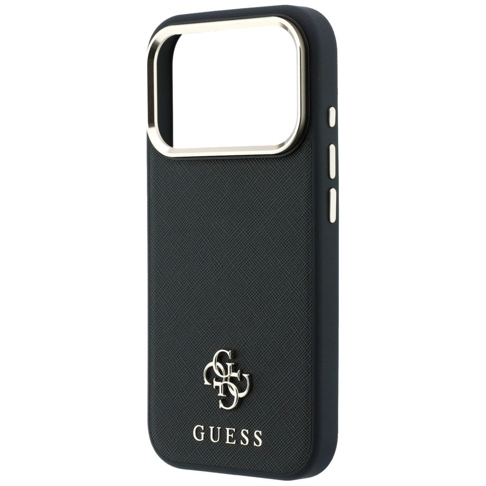 MagSafe puzdro pre Apple iPhone 18 Pro Max / 17 Pro Max, Guess, Saffiano Small 4G Classic, Čierna