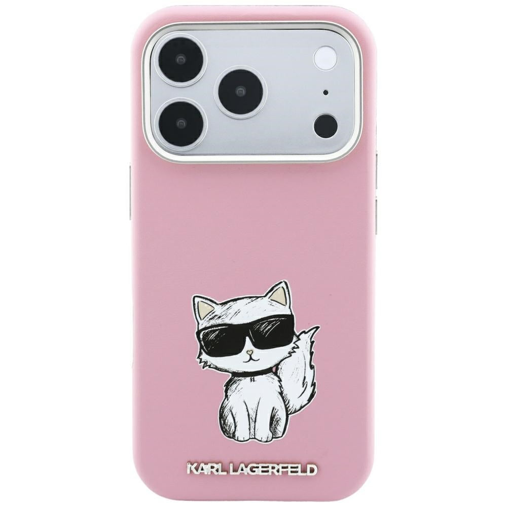 MagSafe puzdro pre Apple iPhone 18 Pro Max / 17 Pro Max, Karl Lagerfeld, Choupette Sketch, Ružová