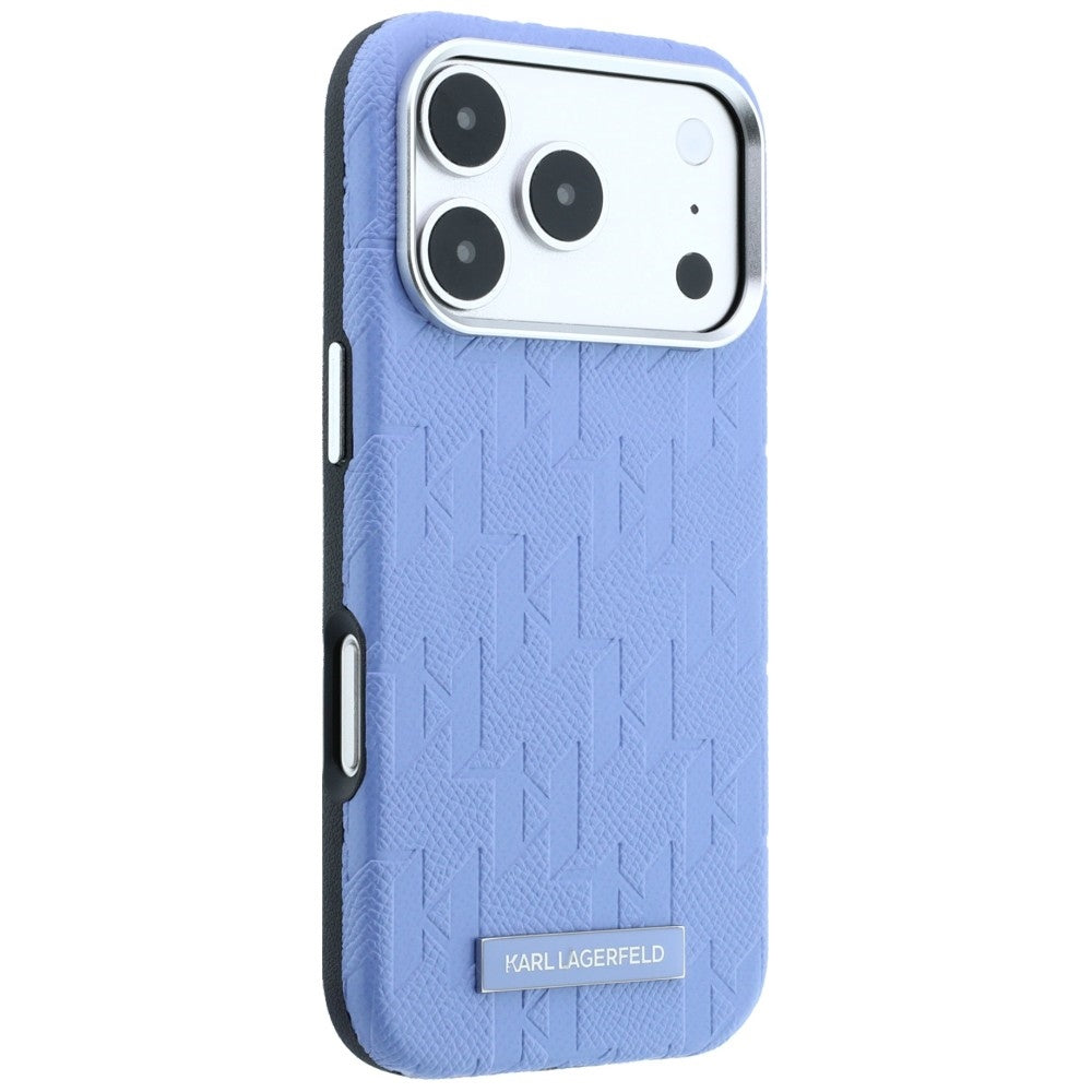 MagSafe puzdro pre Apple iPhone 18 Pro Max / 17 Pro Max, Karl Lagerfeld, Grained Mono Resin Logo, Bleu