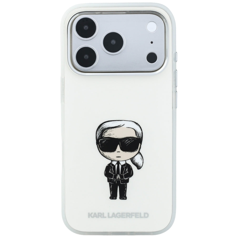 MagSafe puzdro pre Apple iPhone 18 Pro Max / 17 Pro Max, Karl Lagerfeld, IML Ikonik Sketch Print, Béžová