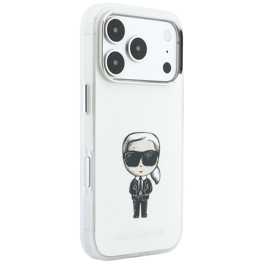 MagSafe puzdro pre Apple iPhone 18 Pro Max / 17 Pro Max, Karl Lagerfeld, IML Ikonik Sketch Print, Béžová