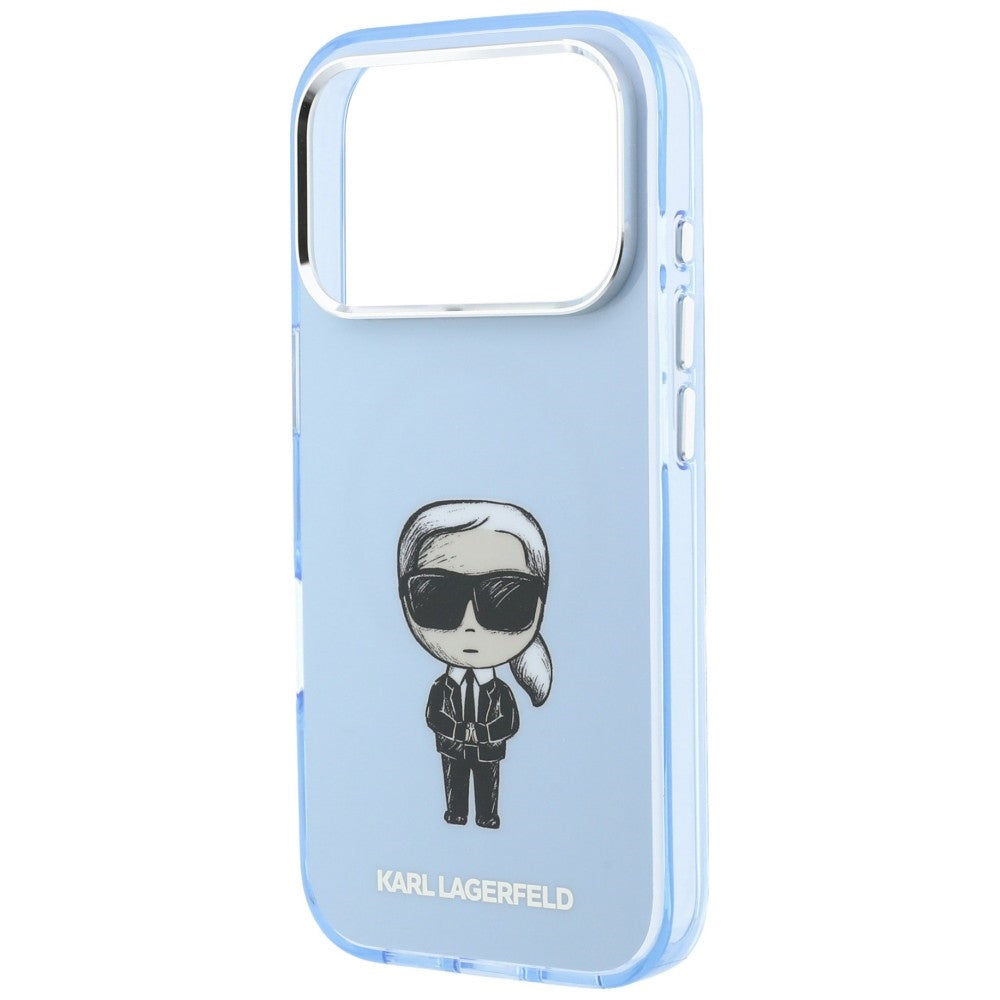 MagSafe puzdro pre Apple iPhone 18 Pro Max / 17 Pro Max, Karl Lagerfeld, IML Ikonik Sketch Print, modré