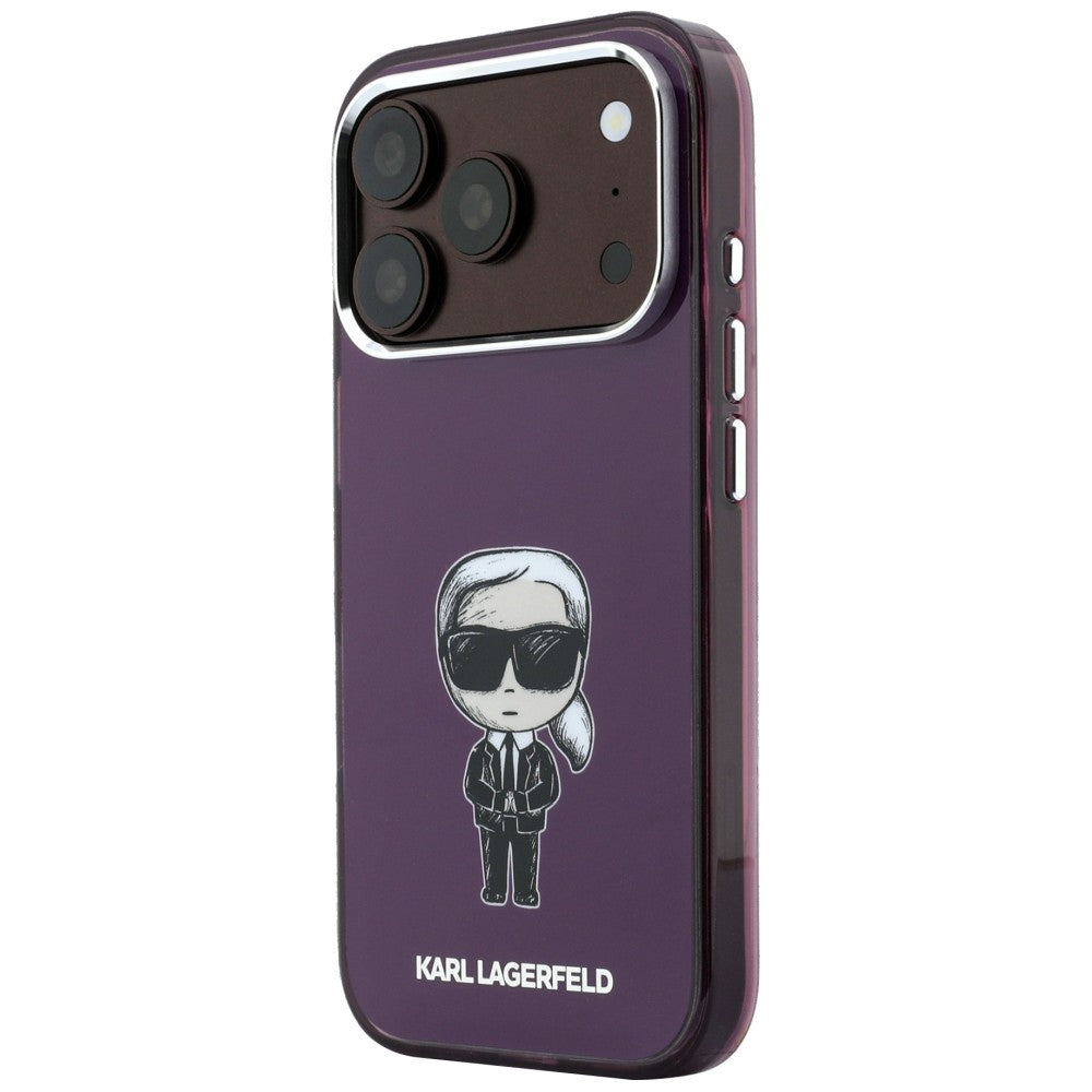 MagSafe puzdro pre Apple iPhone 18 Pro Max / 17 Pro Max, Karl Lagerfeld, IML Ikonik Sketch Print, Bordová