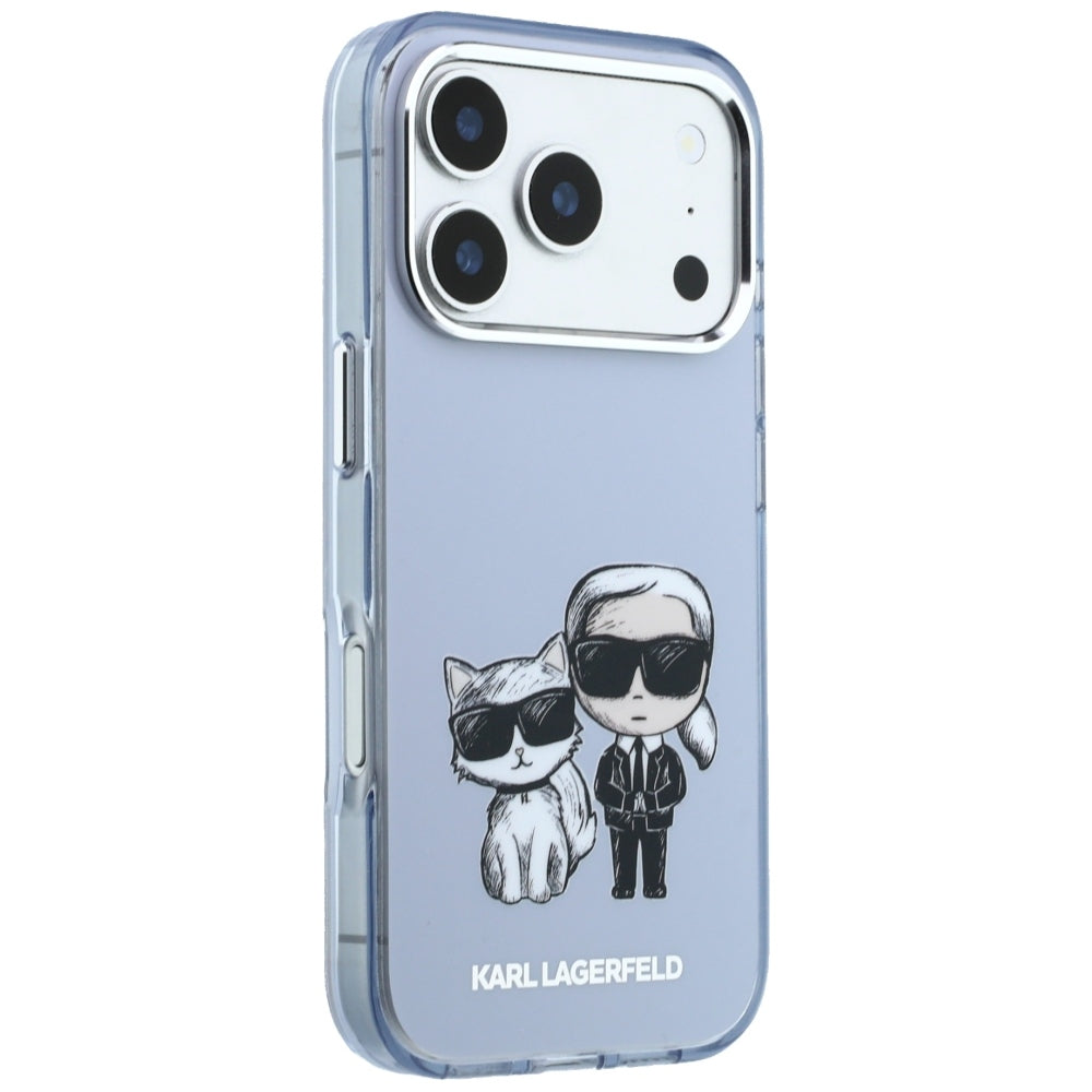 MagSafe puzdro pre Apple iPhone 18 Pro Max / 17 Pro Max, Karl Lagerfeld, IML KC Bodies Sketch Print, Modrá