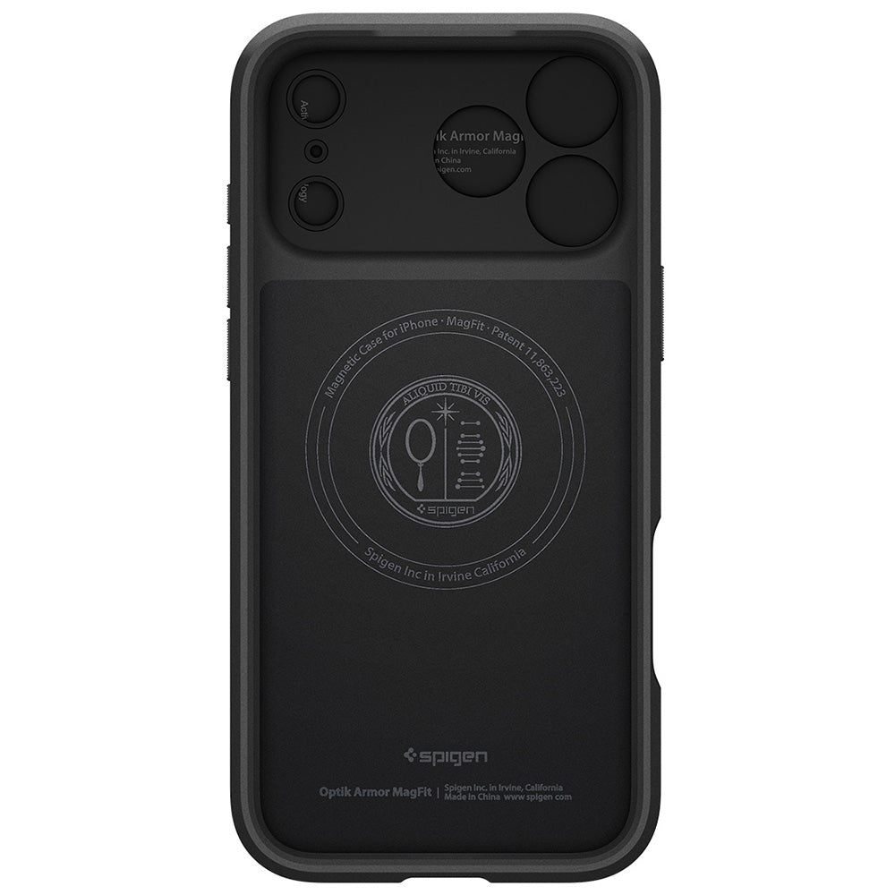 MagSafe puzdro pre Apple iPhone 18 Pro Max / 17 Pro Max, Spigen, Optik Armor, Čierna ACS09900