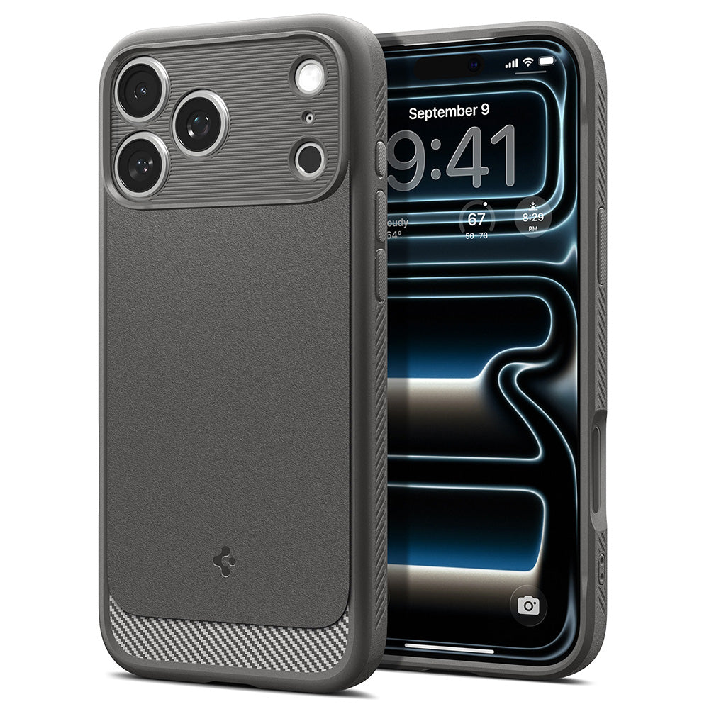 MagSafe puzdro pre Apple iPhone 18 Pro Max / 17 Pro Max, Spigen, Rugged Armor, Sivá ACS12110