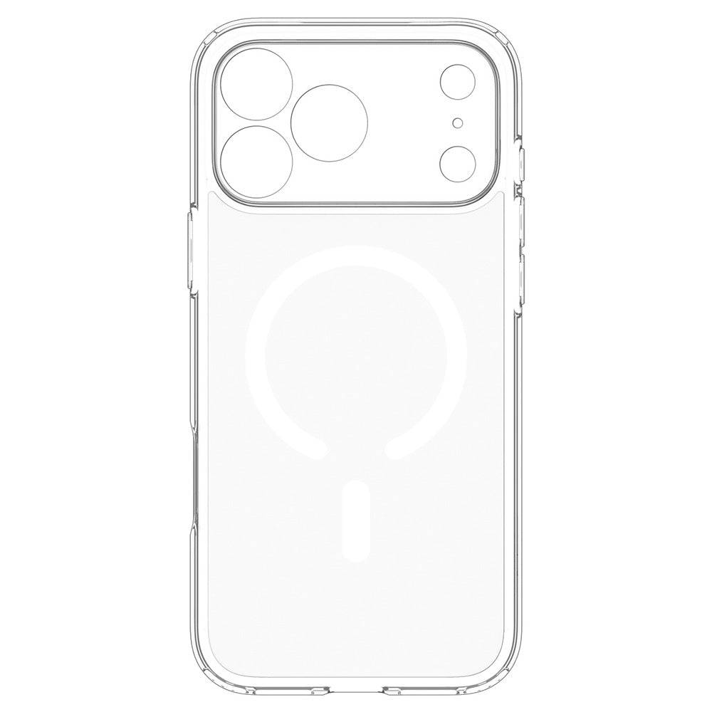 MagSafe puzdro pre Apple iPhone 18 Pro Max / 17 Pro Max, Spigen, Ultra Hybrid, Priehľadná biela ACS12118