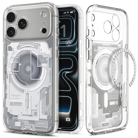 MagSafe puzdro pre Apple iPhone 18 Pro Max / 17 Pro Max, Spigen, Ultra Hybrid Zero One, Biele ACS12126