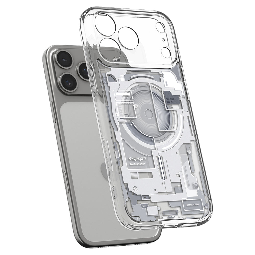 MagSafe puzdro pre Apple iPhone 18 Pro Max / 17 Pro Max, Spigen, Ultra Hybrid Zero One, Biele ACS12126