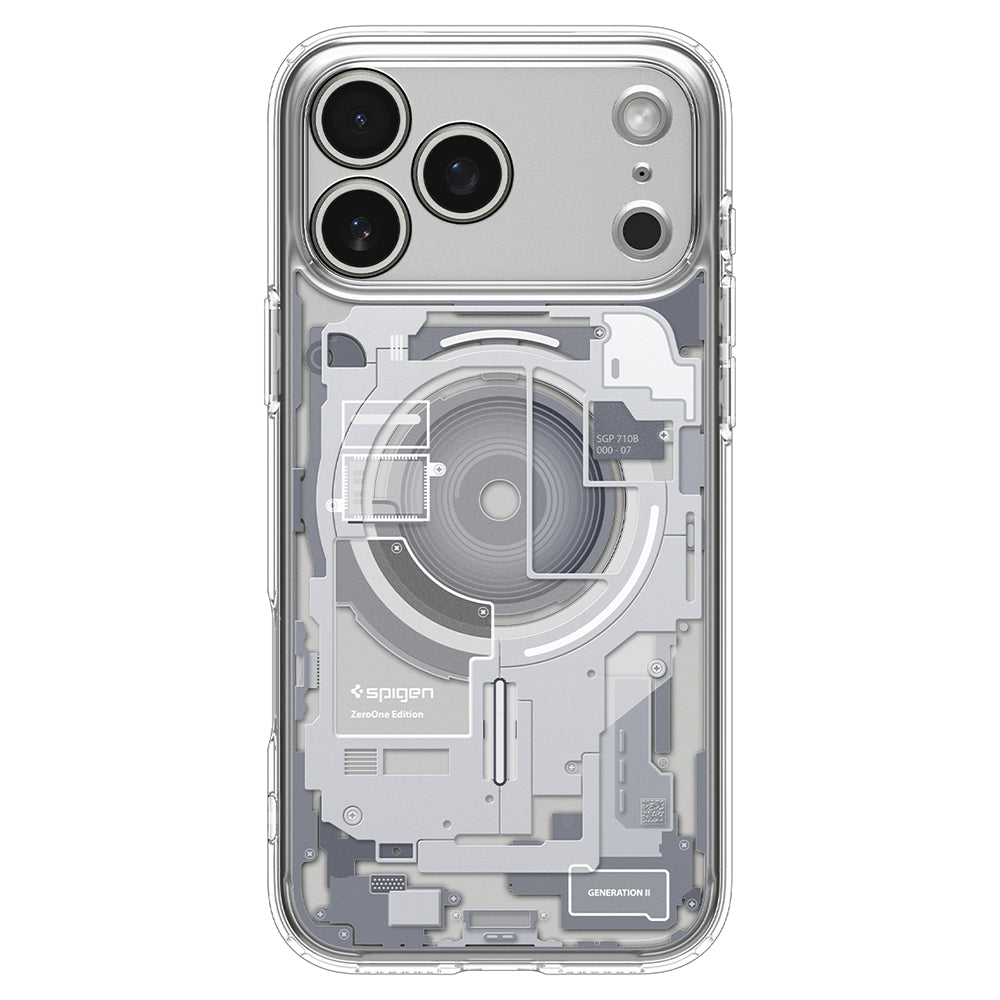 MagSafe puzdro pre Apple iPhone 18 Pro Max / 17 Pro Max, Spigen, Ultra Hybrid Zero One, Biele ACS12126