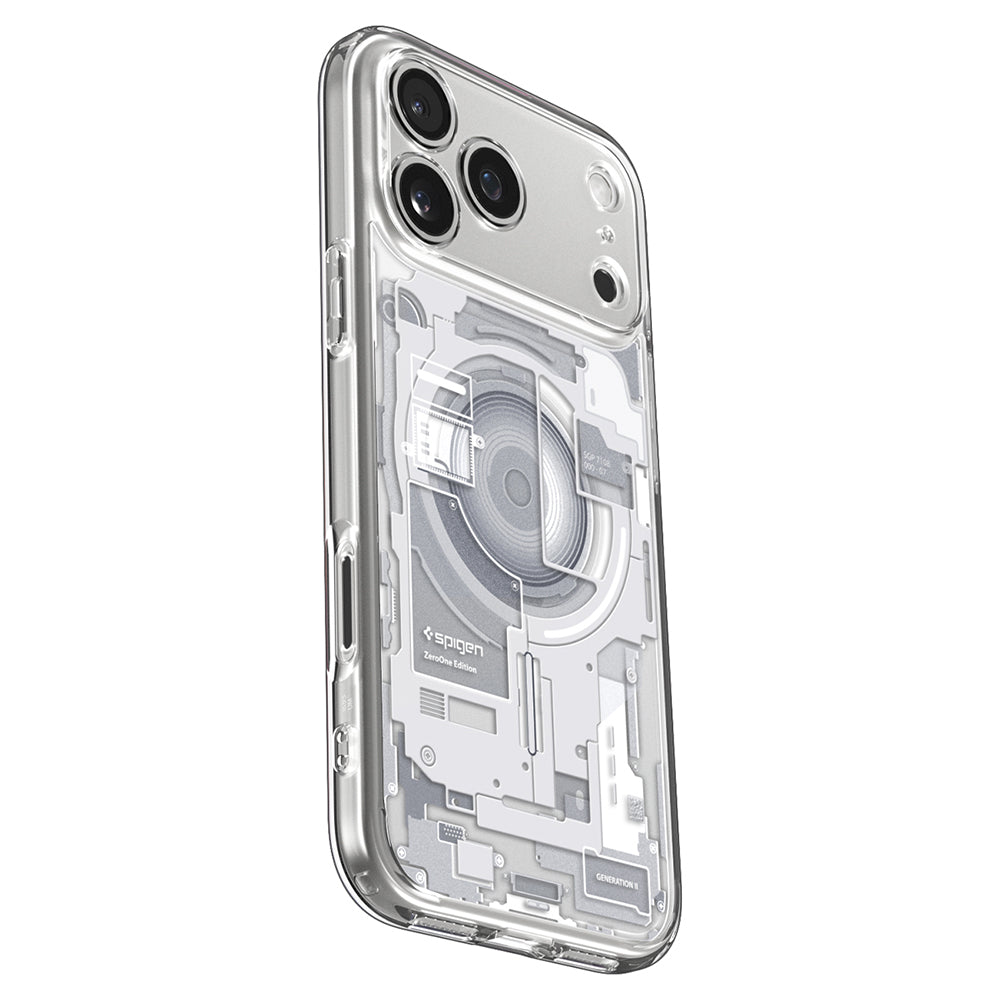 MagSafe puzdro pre Apple iPhone 18 Pro Max / 17 Pro Max, Spigen, Ultra Hybrid Zero One, Biele ACS12126
