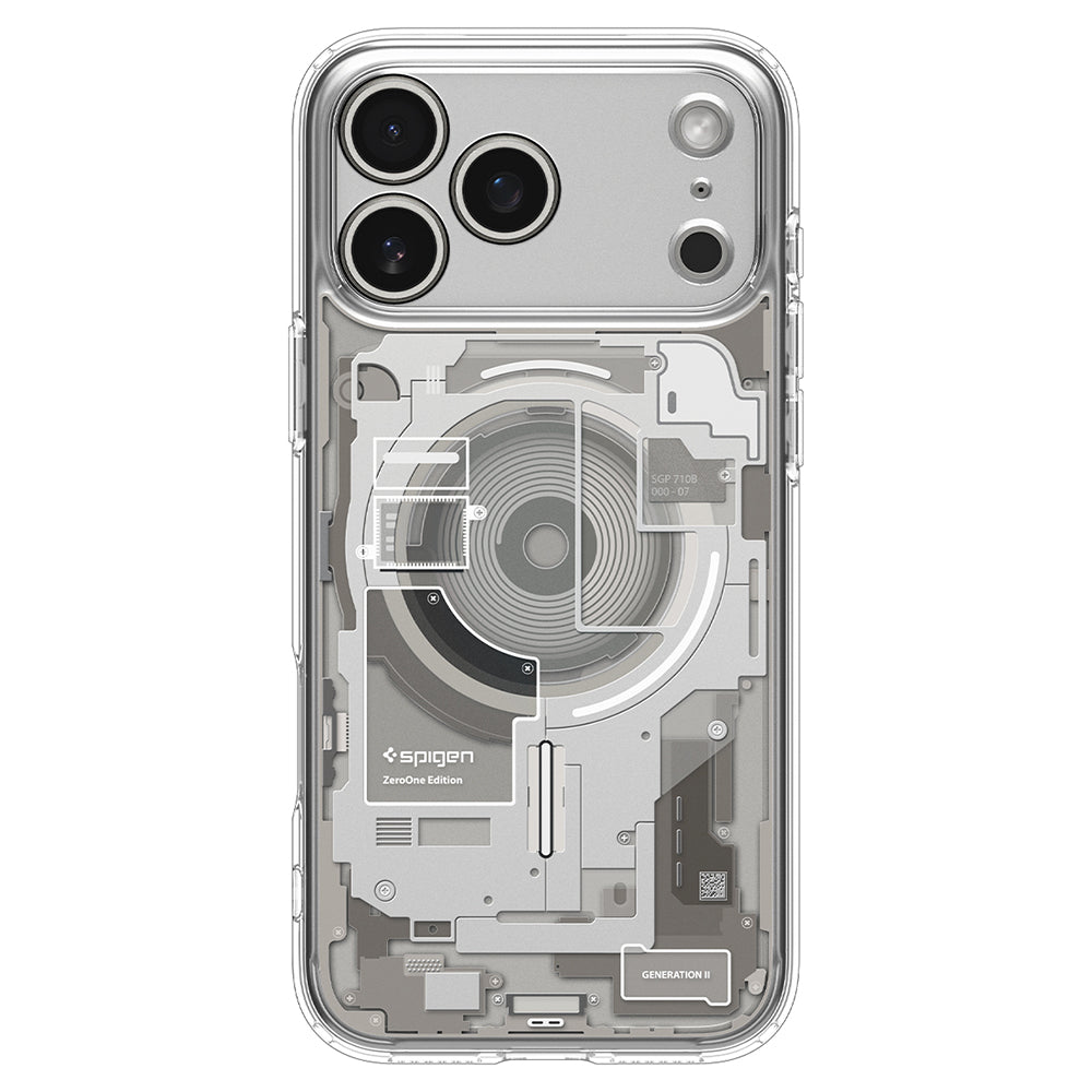 MagSafe puzdro pre Apple iPhone 18 Pro Max / 17 Pro Max, Spigen, Ultra Hybrid Zero One, Sivá ACS12127