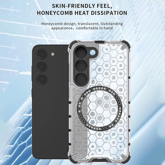 MagSafe puzdro pre Honor 400 Lite, Techsuit, HoneyComb Shield, čierne