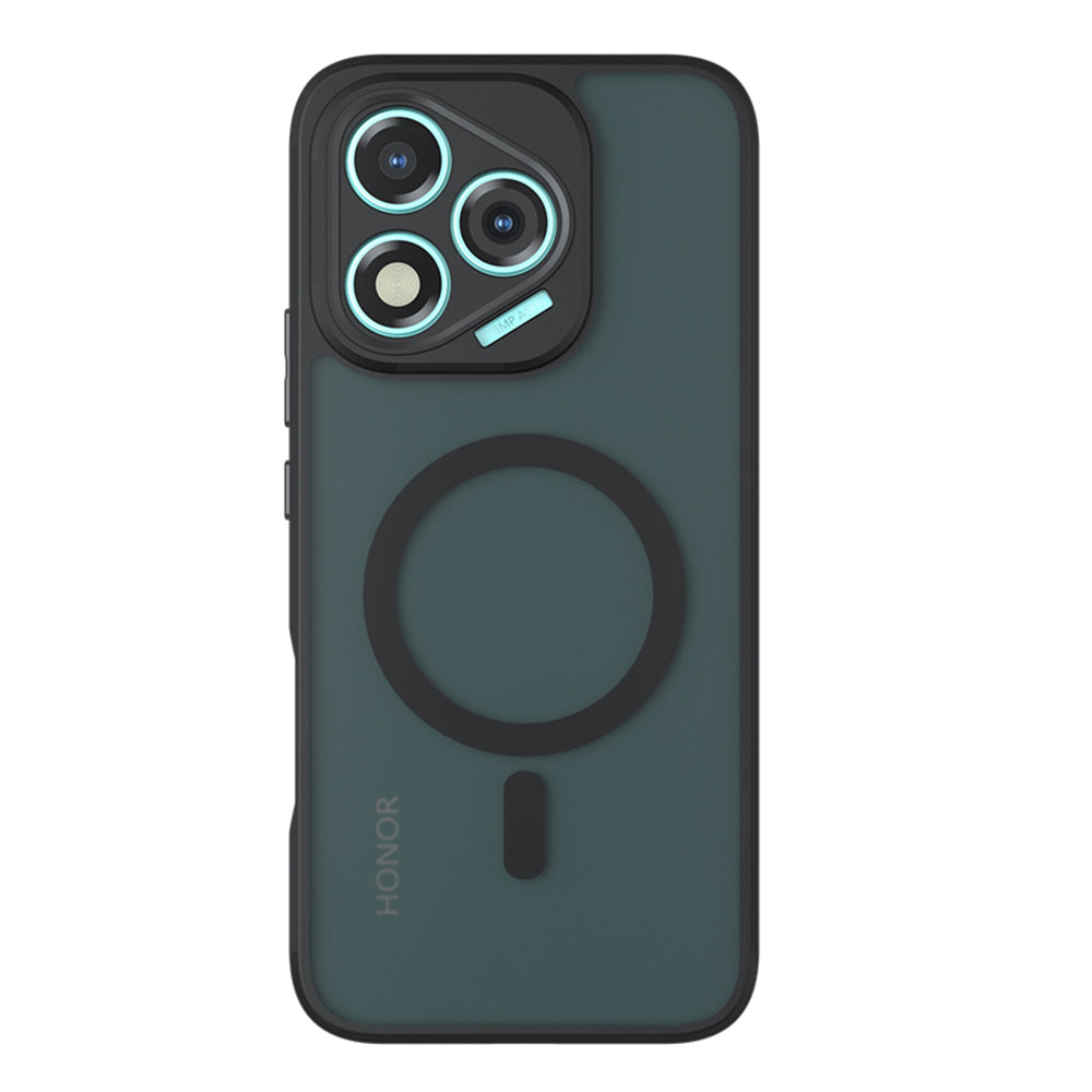 MagSafe puzdro pre Honor 400 Lite, Techsuit, PureFrost, Čierna saténová