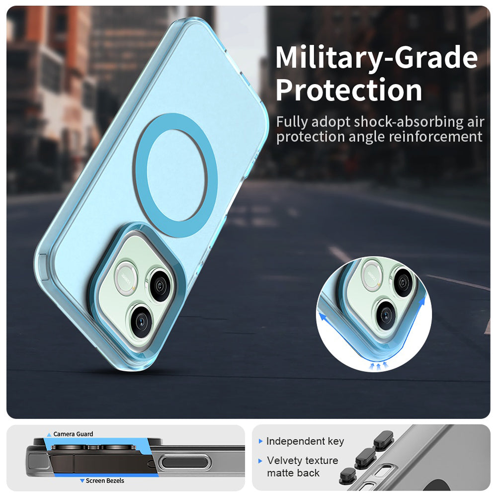 MagSafe puzdro pre Honor 600 Lite, Techsuit, CandyCase, modré