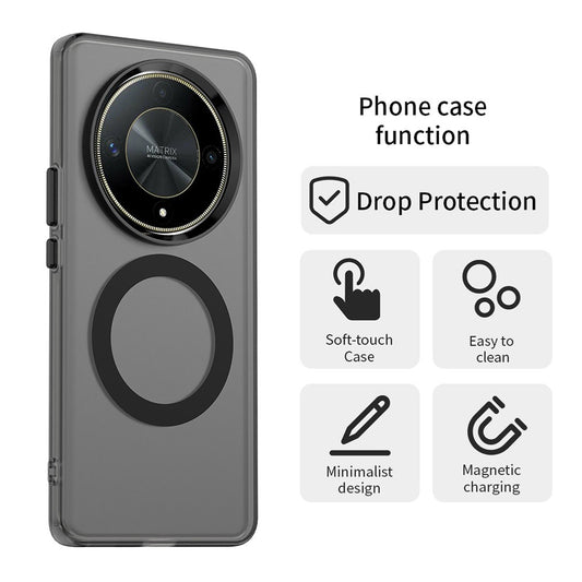 MagSafe puzdro pre Honor Magic6 Lite, Techsuit, CandyCase, čierne