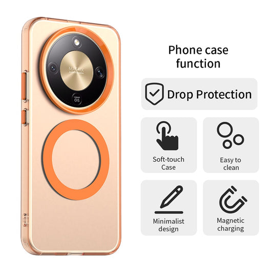 Puzdro MagSafe pre Honor Magic8 Lite, Techsuit, CandyCase, Oranžové