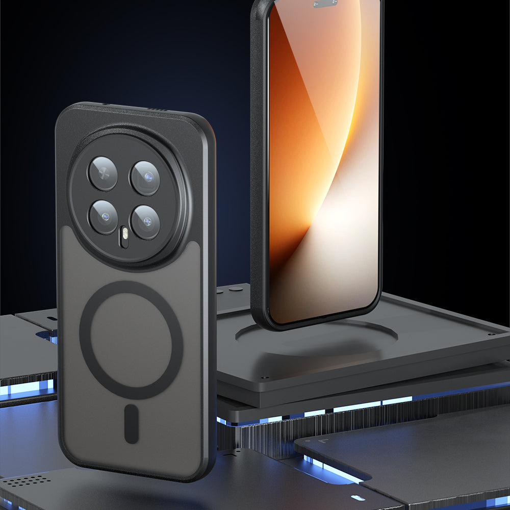 MagSafe puzdro pre Honor Magic8 Pro, Techsuit, PureFrost, Čierna saténová
