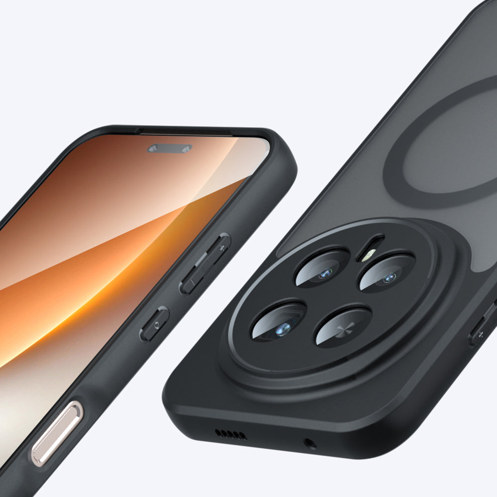 MagSafe puzdro pre Honor Magic8 Pro, Techsuit, PureFrost, Čierna saténová