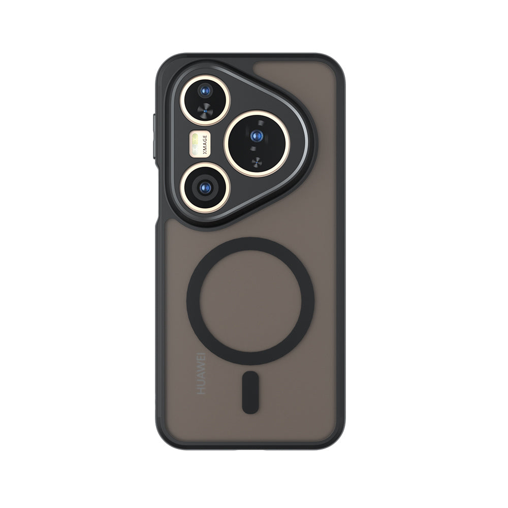 MagSafe puzdro pre Huawei Pura 80 Pro / Pura 80 Ultra, Techsuit, PureFrost, Čierna saténová