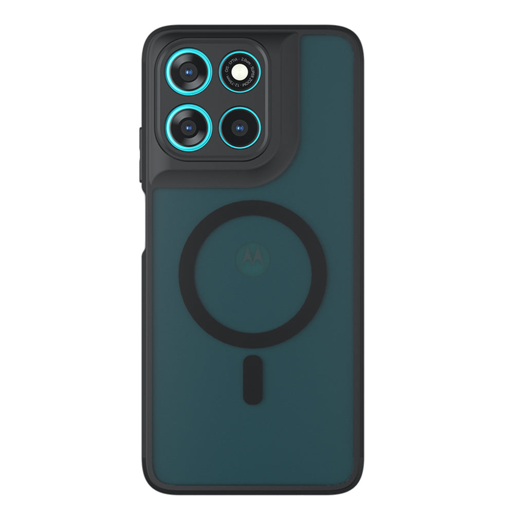 Puzdro MagSafe pre Motorola Moto G77 / G67, Techsuit, PureFrost, Saténová Čierna