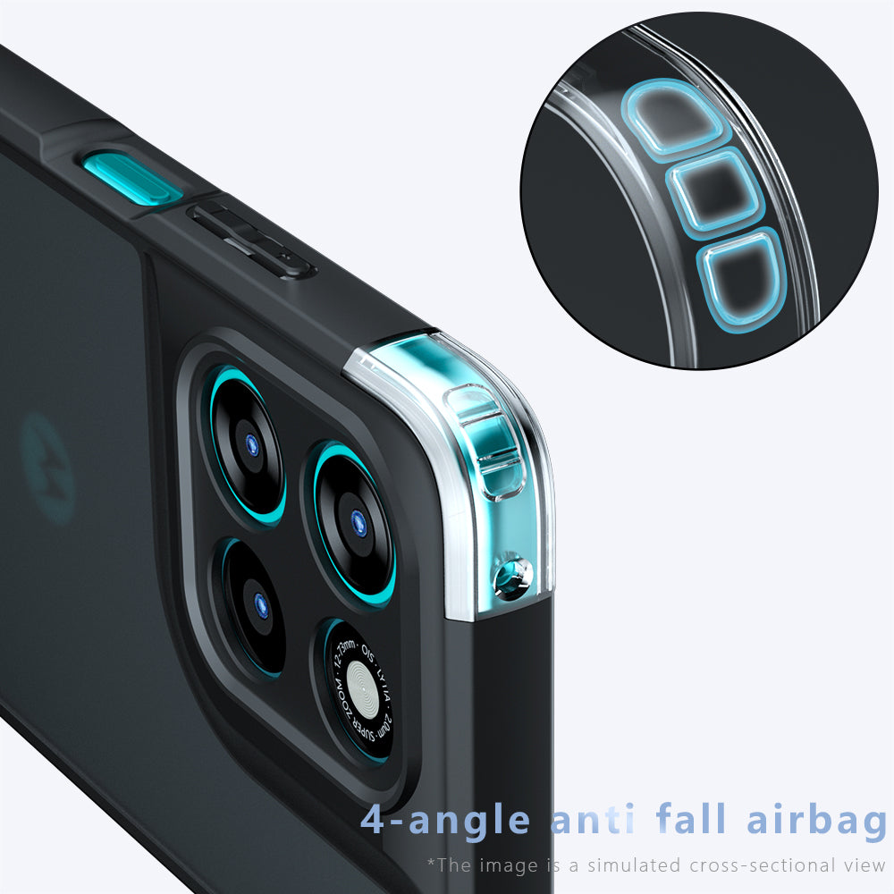 Puzdro MagSafe pre Motorola Moto G77 / G67, Techsuit, PureFrost, Saténová Čierna