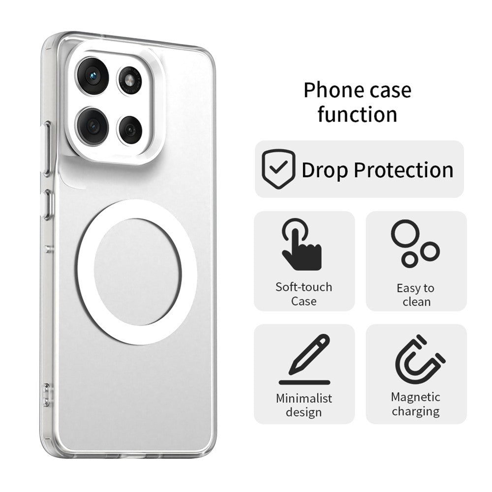 Puzdro MagSafe pre Motorola Moto G86, Techsuit, CandyCase, Biela