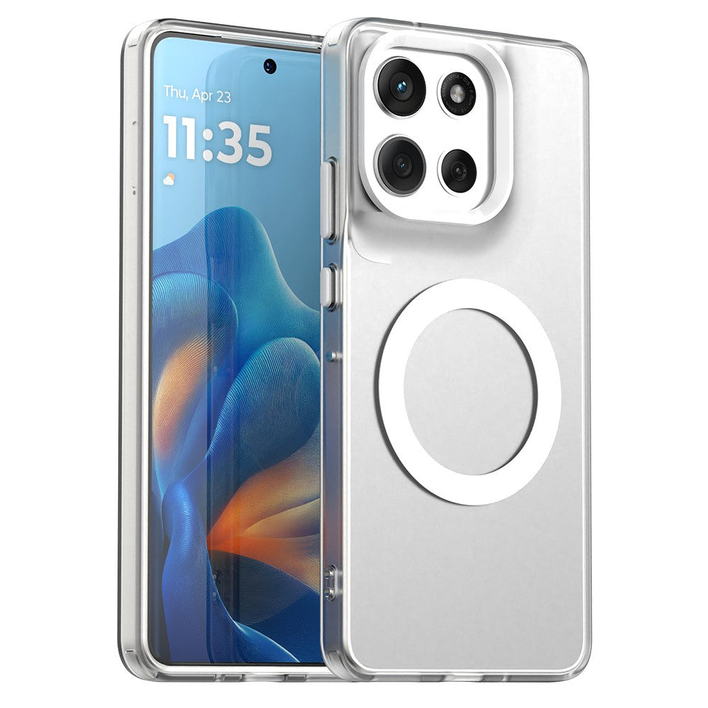 Puzdro MagSafe pre Motorola Moto G86, Techsuit, CandyCase, Biela