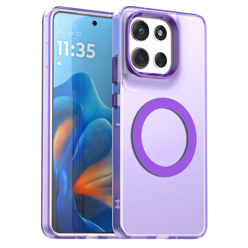 Puzdro MagSafe pre Motorola Moto G86, Techsuit, CandyCase, Fialové