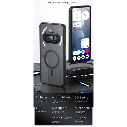 MagSafe puzdro pre Nothing Phone (3a), Techsuit, PureFrost, čierne