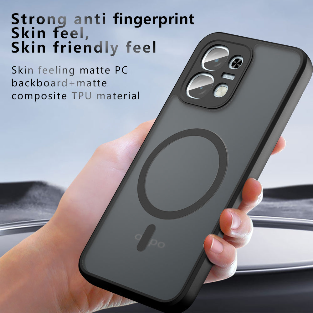 MagSafe puzdro pre Oppo A6 4G, Techsuit, PureFrost, Čierna Matná