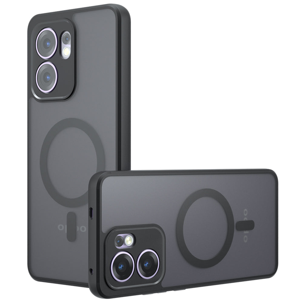MagSafe puzdro pre Oppo Reno13 FS 5G / Reno13 F 4G / Reno13 F, Techsuit, PureFrost, Čierna saténová