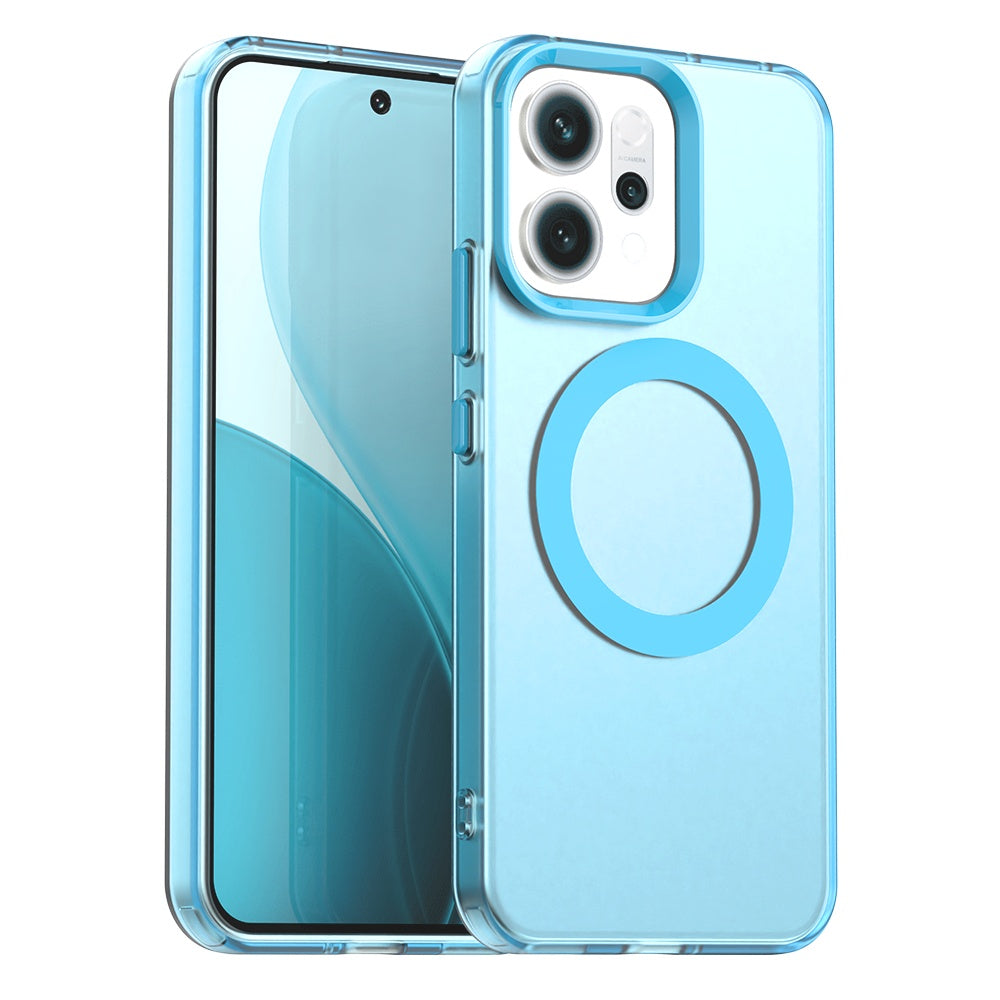 Puzdro MagSafe pre Oppo Reno14, Techsuit, CandyCase, Modré